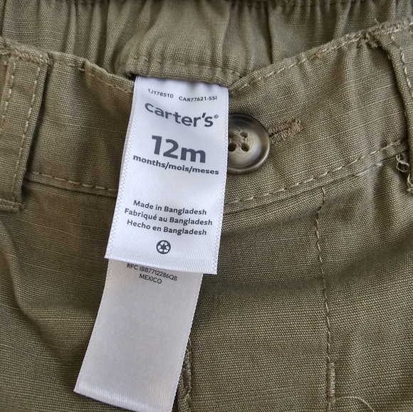 Set of 3 Carter's 9 to 12 month short sleeve fox shirt a pant and jacket - Picture 9 of 9